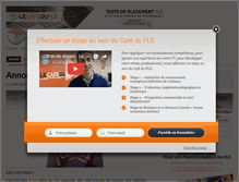 Tablet Screenshot of lecafedufle.fr